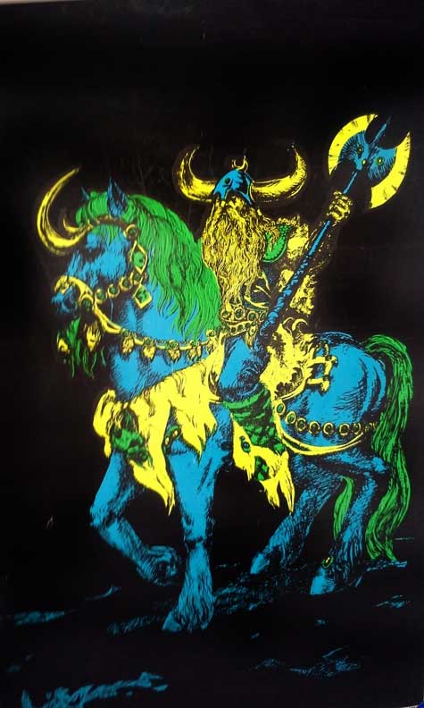 atilla black light poster