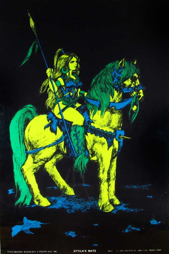 atilla's mate black light poster