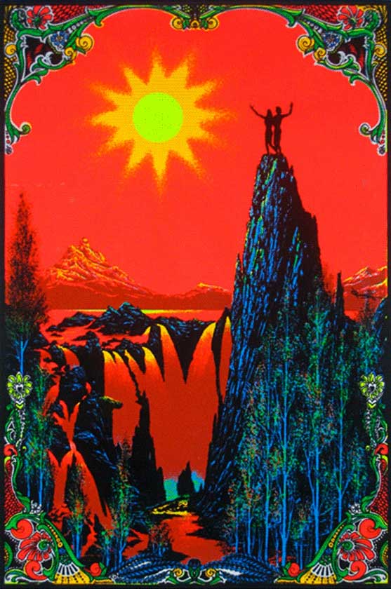 garden of eden black light poster