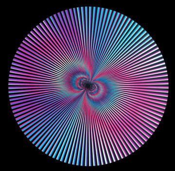 blue zonk black light poster